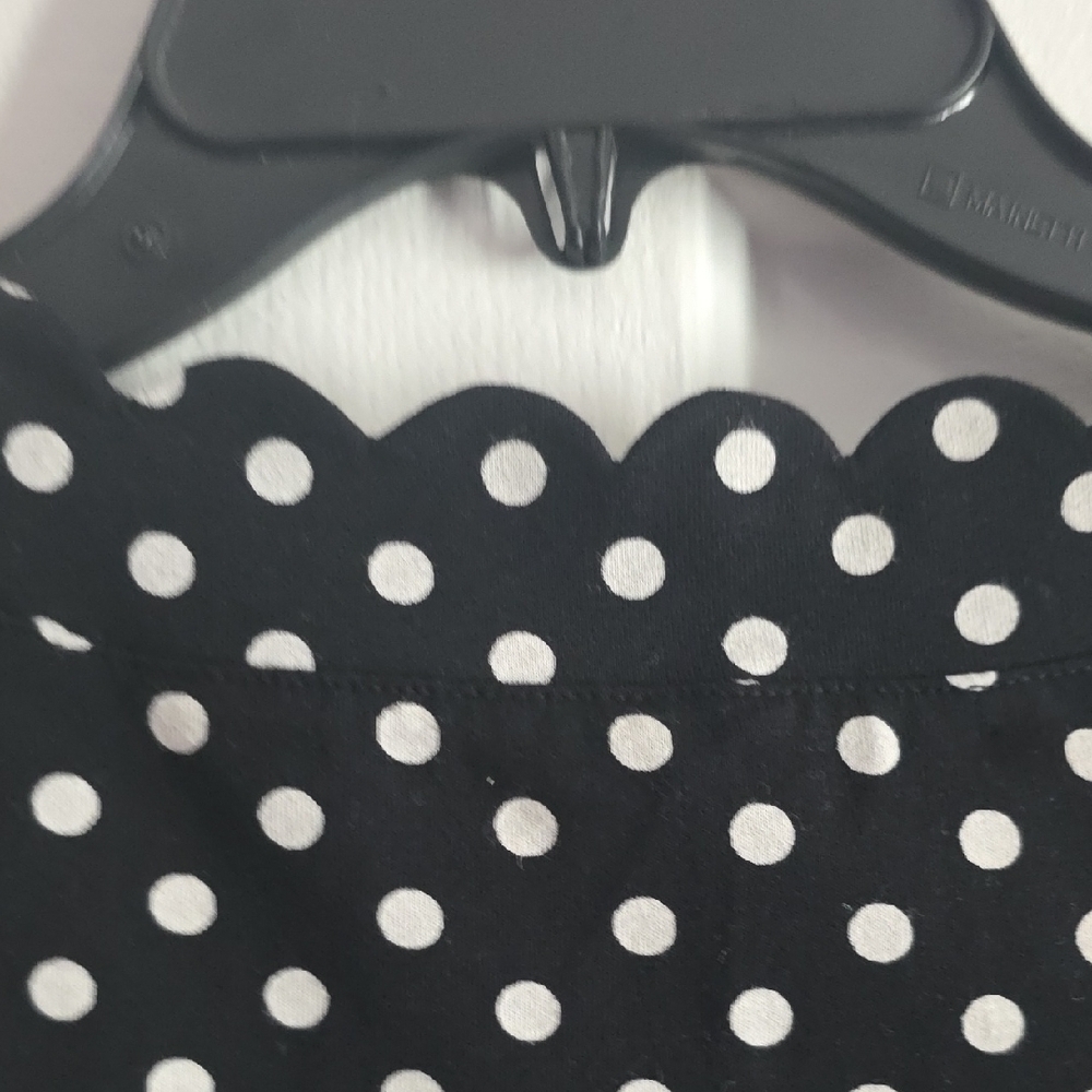 Anne Klein Black and White Polka Dot Short Sleeve Top, NWT, Size Small. - Picture 8 of 11